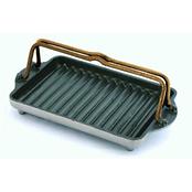 グリルプレート　黒舟(真鍮取手)