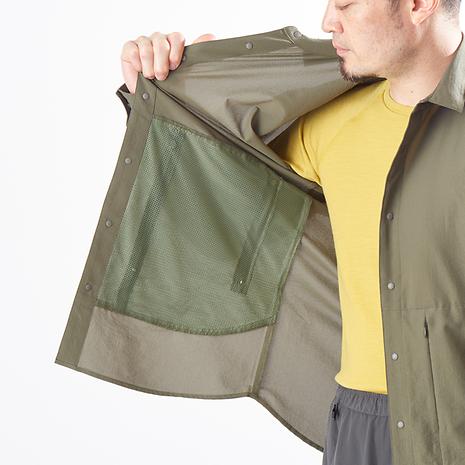 メンズ L/S Ventilation Shirt / 011055 O01 オリーブ
