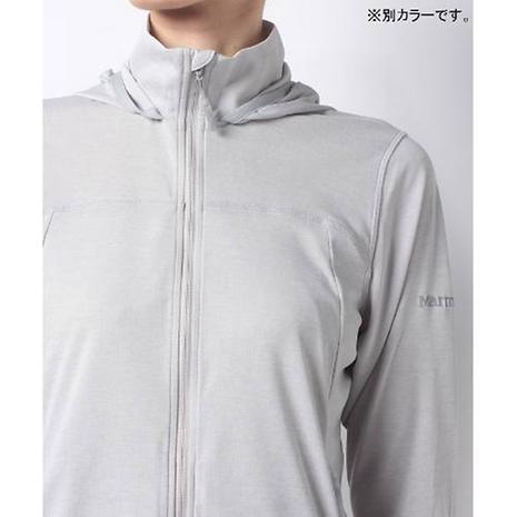 ▲Marmotマーモット 吸汗速乾 サンプロテクト サンスクリーン ライトフーディ MEN'S ミックスライトグレー M ほぼ未使用!!!▲ Marmot マーモット パーカー ジップアップ メンズ サン