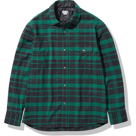ロングスリーブストレッチフランネルシャツ メンズ | THE NORTH