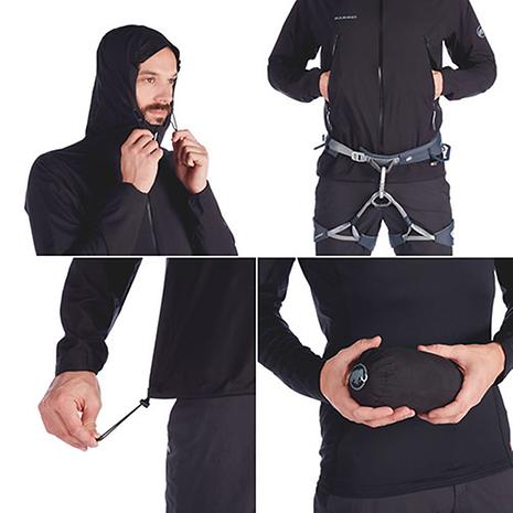 Masao Light HS Hooded Jacket AF Men black | MAMMUT Masao Light HS Hooded Jacket AF Men black | MAMMUT