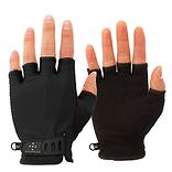 ヴァクトーヴォヤージュ　UVグローブ　黒 VELOTOZE ( ヴェロトーゼ ) 指切りグローブ AERO GLOVES