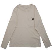 ウィメンズ ベーシック ポケット ロングスリーブ ティー 37.5（R）テクノロジー  / FW1400205 BEIGE ［22FW］