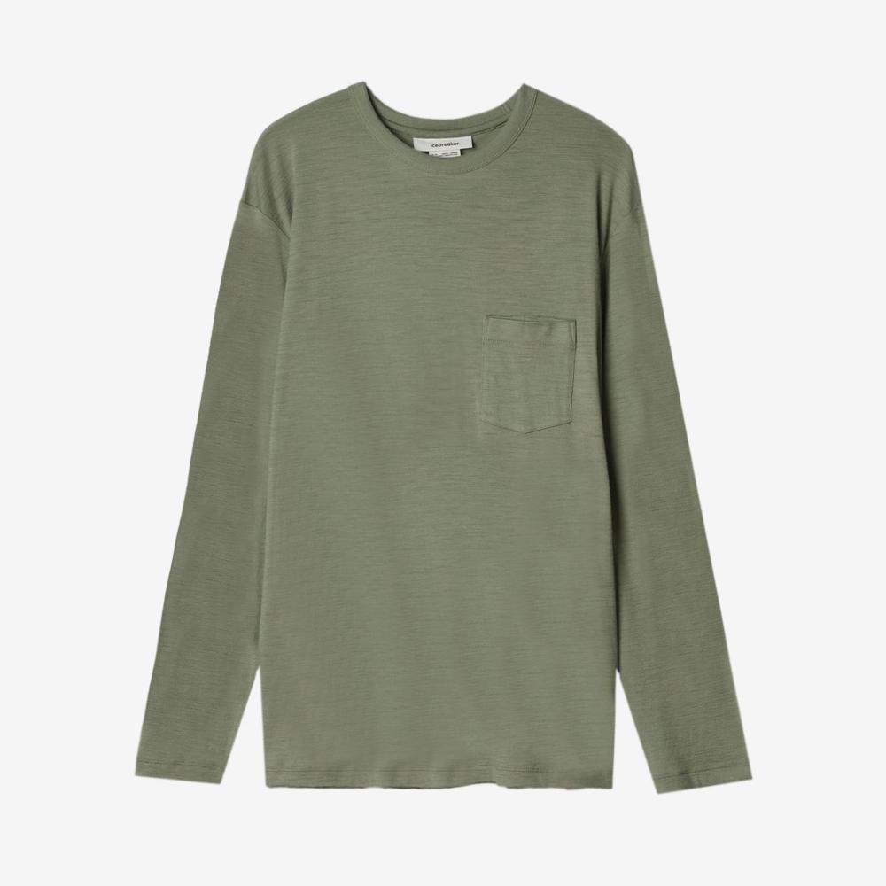 メリノ 150 ロングスリーブ ポケット ティー（ユニセックス） / U 150