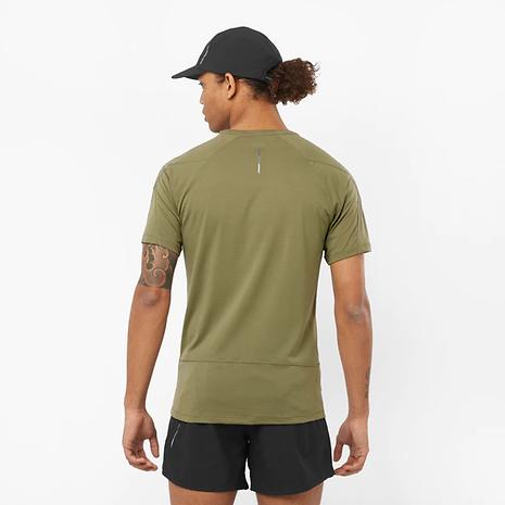 メンズ クロスランショートスリーブTシャツ / CROSS RUN LS TEE M