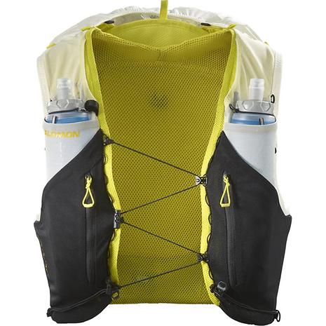 ADV SKIN 12 / ユニセックス ランニングベスト（フラスク付） LC2176400 Vanilla Ice/BLACK | SALOMON  | サロモン | KSWZMW-好日山荘(コウジツサンソウ)-登山・クライミング・アウトドア用品の総合専門店 好日山荘