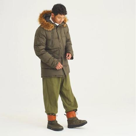AURORA DOWN HALF COAT / オーロラダウンハーフコート メンズ