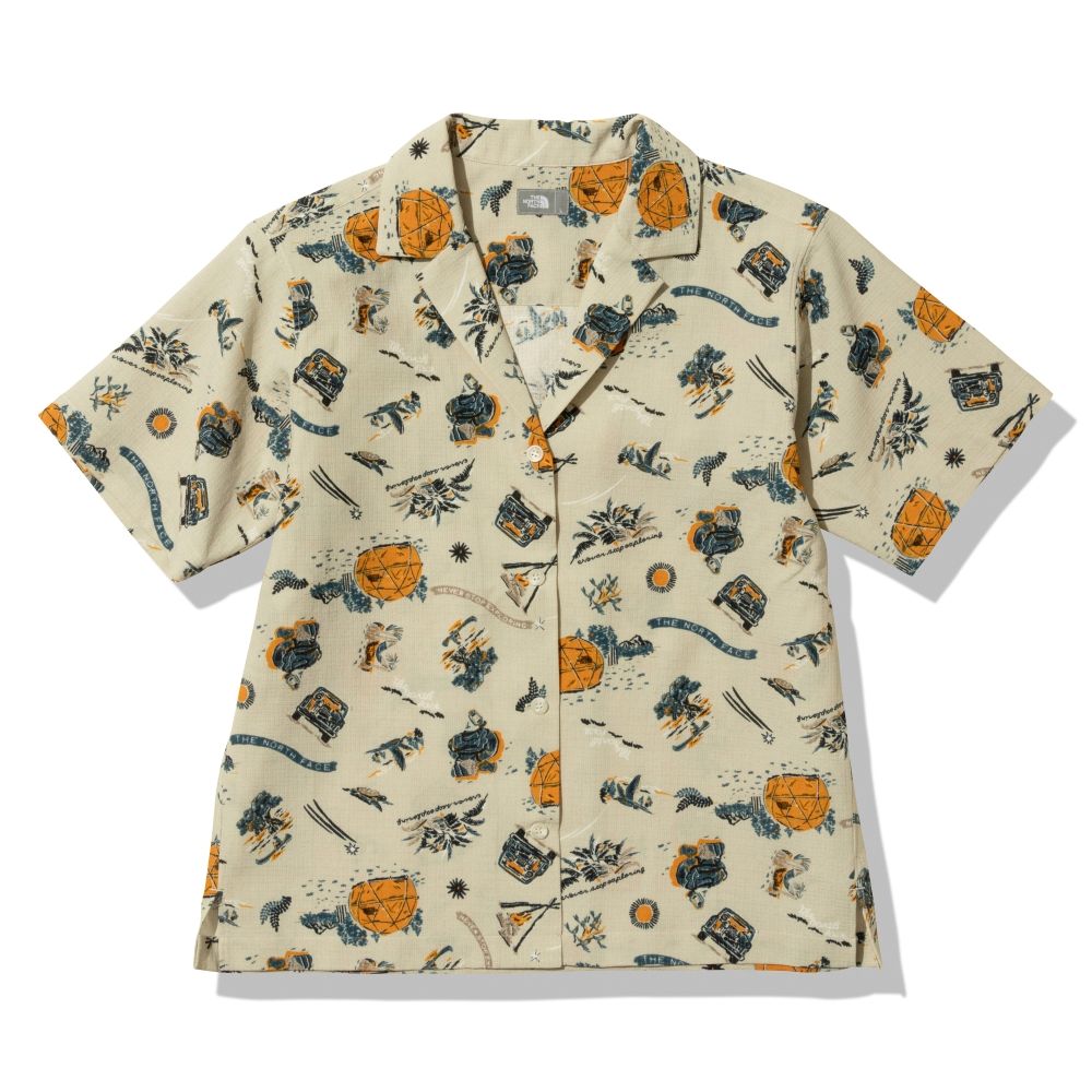 ショートスリーブアロハベントシャツ レディース / S/S Aloha