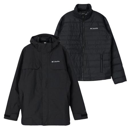 メンズクローバーデールインターチェンジジャケット / Cloverdale Interchange Jacket WE1489 010 Black |  Columbia | コロンビア | KSH6AK-好日山荘(コウジツサンソウ)-登山・クライミング・アウトドア用品の総合専門店 好日山荘