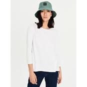 吸水速乾 リラックスフィット ワッフル 八分袖Tシャツ ウィメンズ