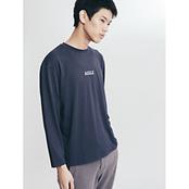 吸水速乾 ミニロゴ 長袖Ｔシャツ メンズ